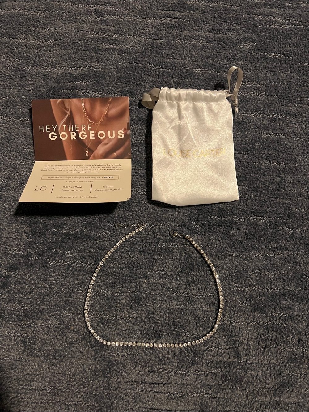 Sparkling Crystal Tennis Necklace - Silver Tone